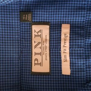 Thomas PINK Slim Fit Prestige dress shirt  Size 15 1/2